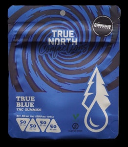 True North - True Blue 4x50mg THC Vegan Gummies