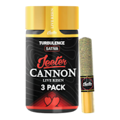 Turbulence (S) | .5g 3pk Infused Resin Cannons Prerolls | Jeeter