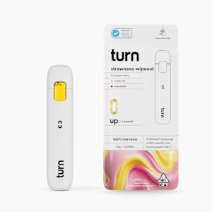 TURN - Turn - Strawnana Wipeout Turn Up Live Resin Disposable 1g
