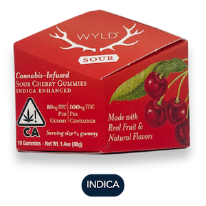 WYLD - Wyld - Sour Cherry - Gummies - 10pc - 100mg