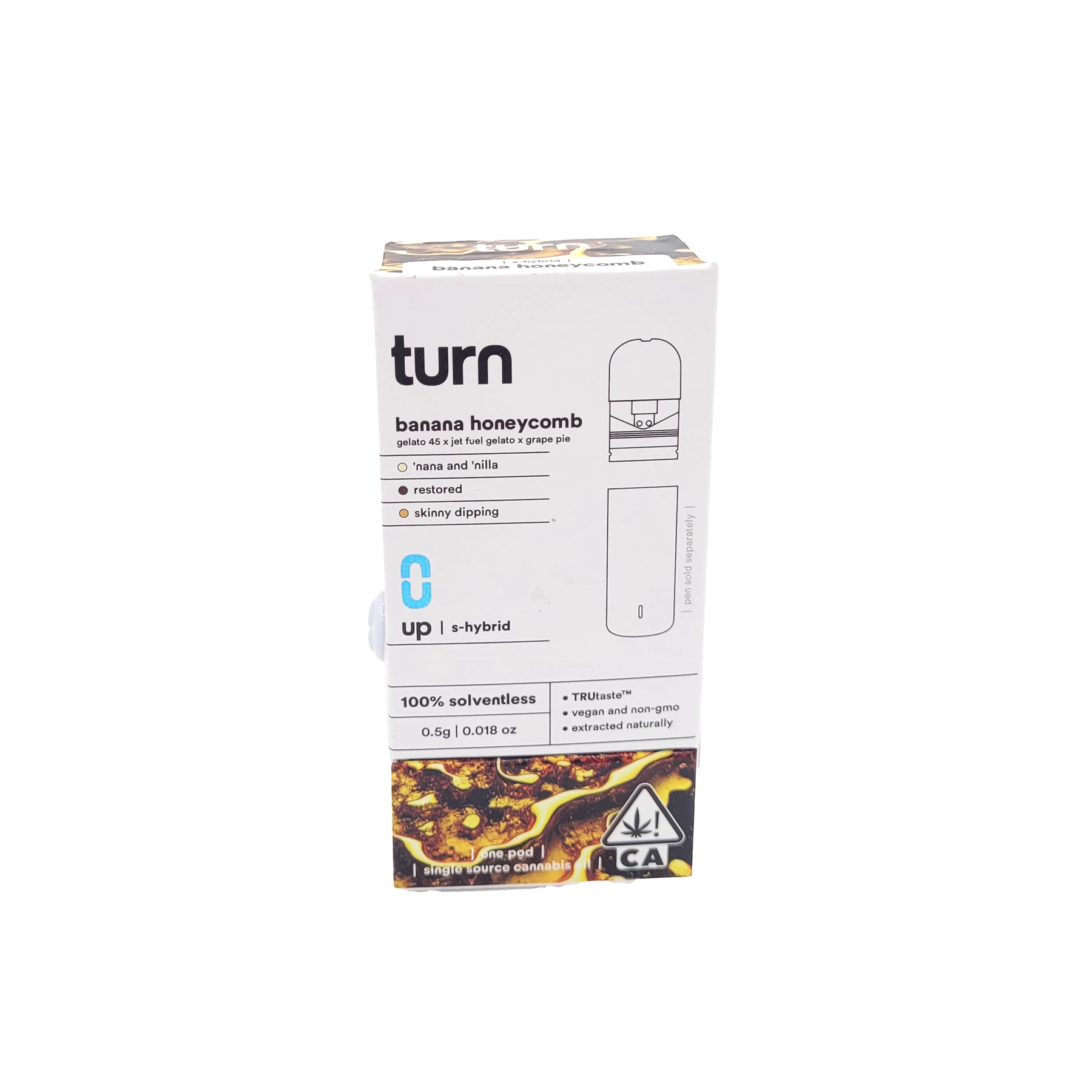 turn - Turn - Banana Honeycomb Solventless Pod .5g Main Image