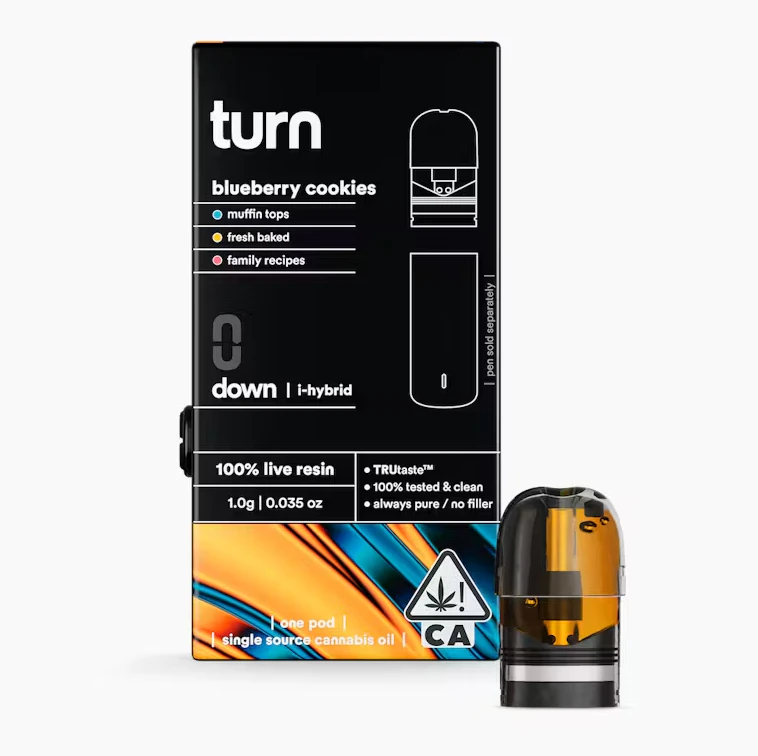 turn - Turn - 1g Live Resin Pod - Blueberry Cookies Main Image