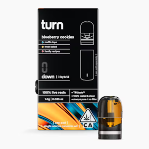 TURN - Turn - 1g Live Resin Pod - Blueberry Cookies