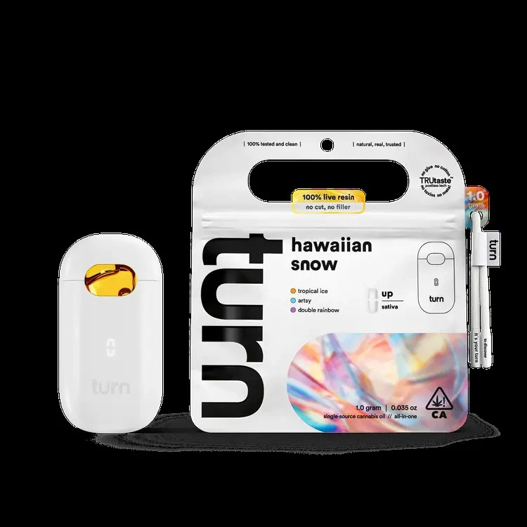 turn - Turn - 1g Live Resin AIO - Hawaiian Snow Main Image