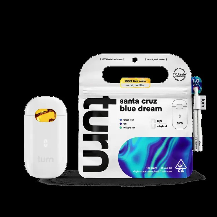 turn - Turn - 1g Live Resin AIO - Santa Cruz Blue Dream Main Image