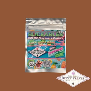 Rezzy Treats - Rezzy Treat 100 mg- Sliceable Tutti Frutti