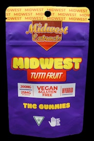 Midwest Extracts Tutti Fruit 200mg Gummy 8pk EXP:03/14/27