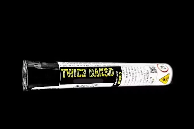 Twic3 Bak3d - Twice Baked Purple Purple Kush .5g prerolls 2pk Main Image