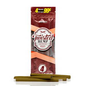 TWISTED HEMP - Twisted Hemp - Sweets Blunt Wraps 4pk