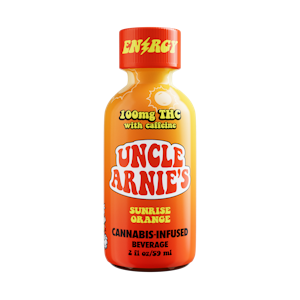 UNCLE ARNIE'S - Uncle Arnie's | 2oz Bottle | Sunrise Orange with Caffeine! | 100mg