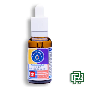 FARMER'S FRIEND EXTRACTS - Unflavored Tincture | 30mL 1200mg 1:1:1:1 (THC:CBD:CBN:CBG)