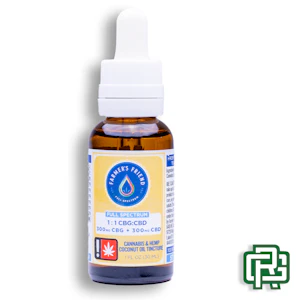 Farmer's Friend Extracts - Unflavored Tincture | 30mL 600mg 1:1 (CBD:CBG)