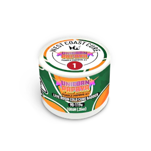 WEST COAST CURE - West Coast Cure - 1g Rosin Cold Cure Badder Tier1 - Unicorn Papaya