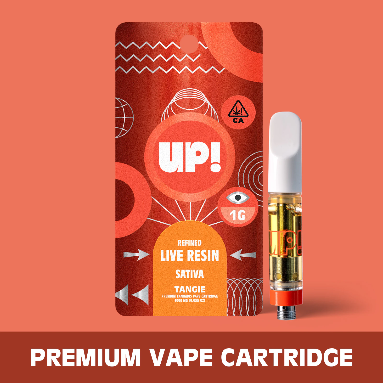 UP! - UP!: Tangie 1g Live Resin Vape Cart (S) Main Image