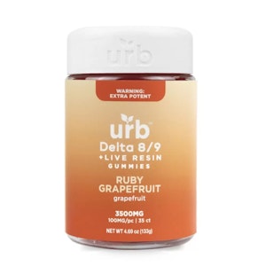 URB - URB | Ruby Grapefruit 3500mg THC Gummy Jar | Edibles