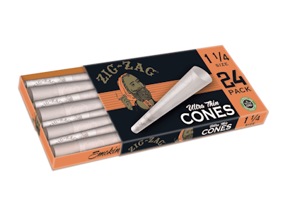 ZIG ZAG - ZIG ZAG | 1 1/4 ULTRA THIN CONES - 24PK | ACCESSORIES