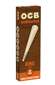 OCB - Unbleached Kingsize Cones - 3pk