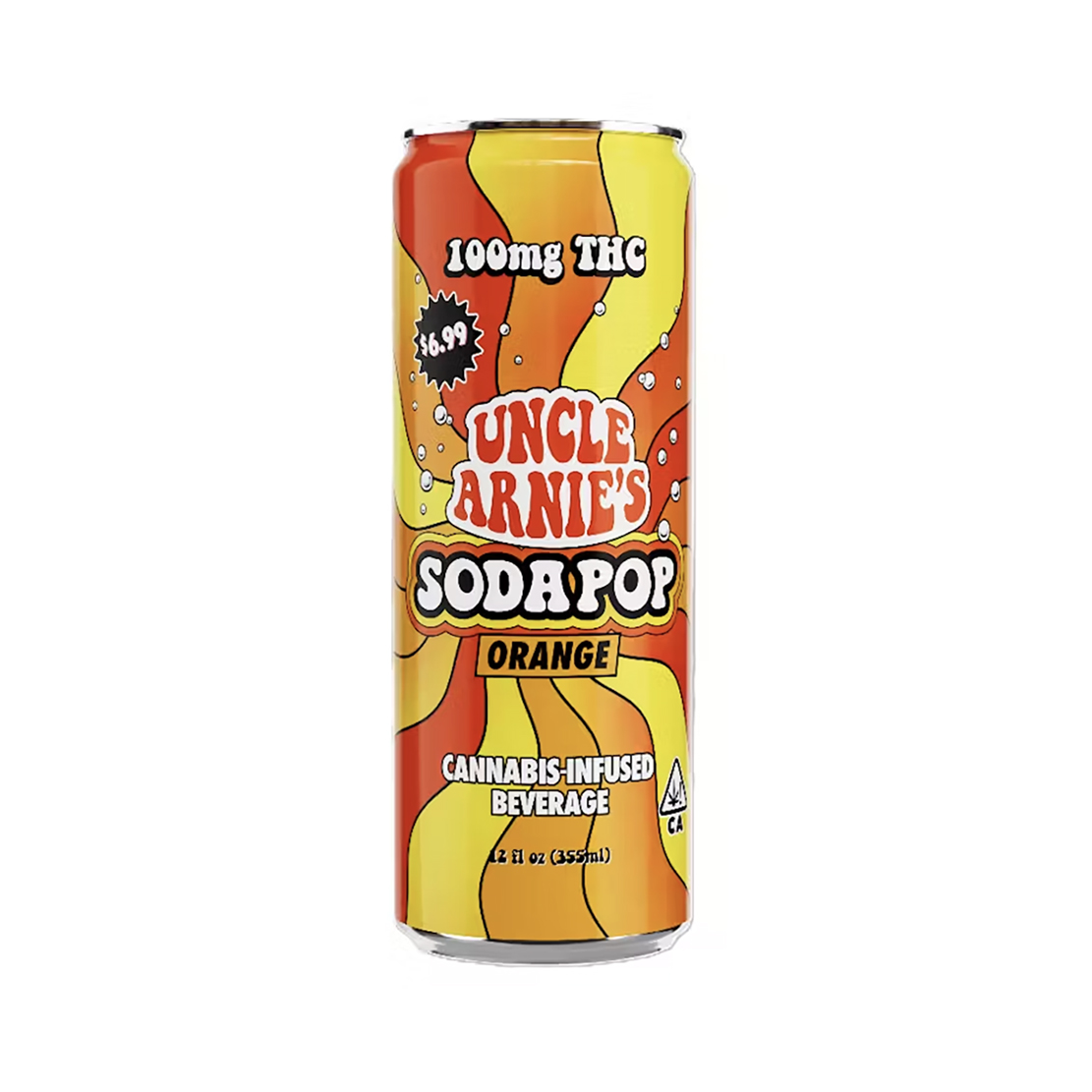 Uncle Arnie's Orange Soda 100mg 12oz