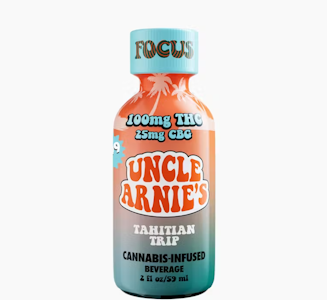 UNCLE ARNIE'S - Uncle Arnie's - 100mg 4:1 THC:CBG Shot - Tahitian Trip