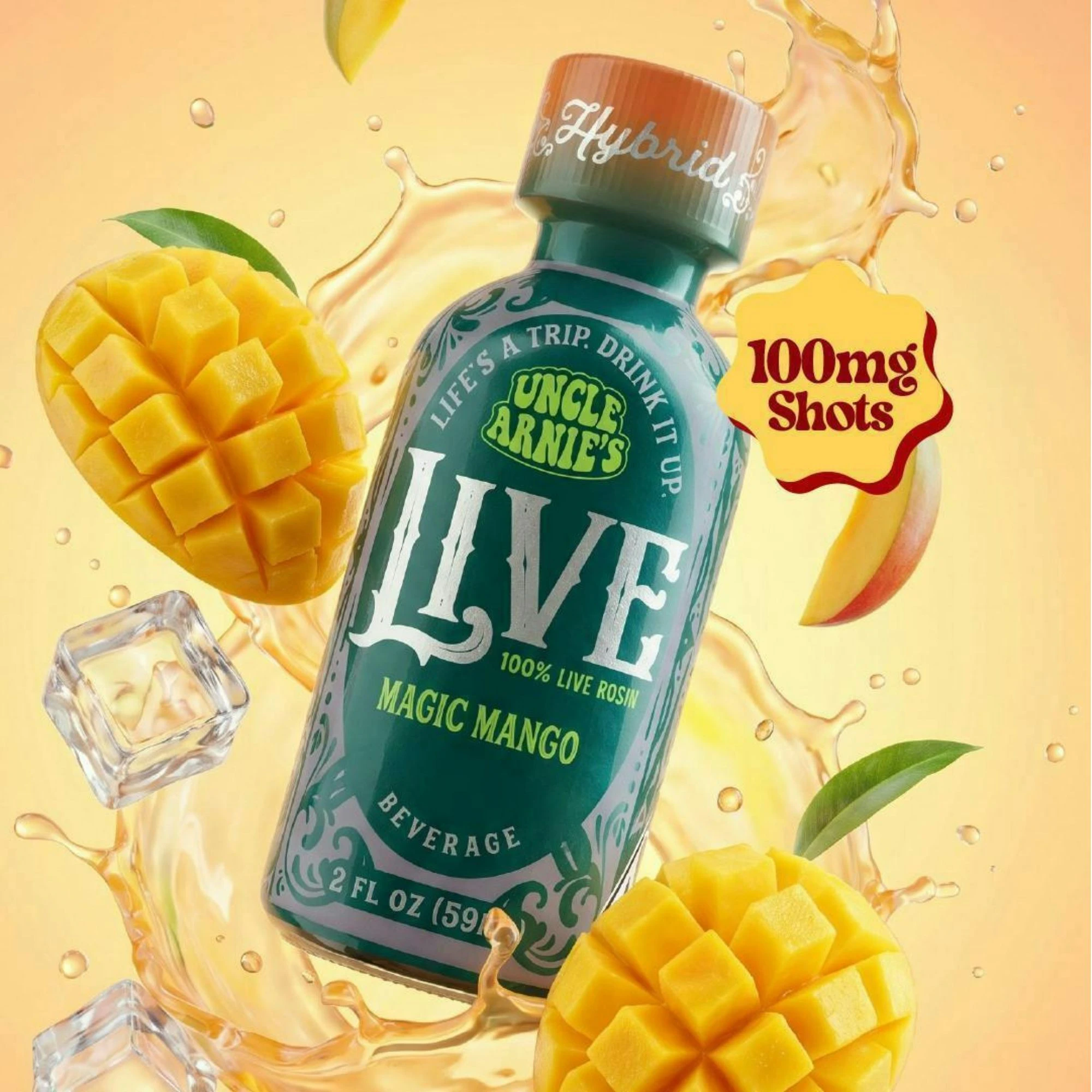 Uncle Arnies - Uncle Arnies | Magic Mango | Rosin Shot | [100mg] | Hybrid Main Image