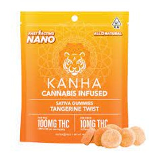 KANHA - Kanha Nano- Tangerine Twist Gummies 100mg