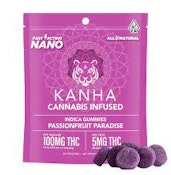 Kanha Nano- Passionfruit Paradise Gummies 100 mg