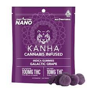 KANHA - Kanha Nano- Galactic Grape Gummies 100 mg