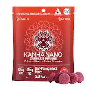 KANHA - Kanha Nano- Cranberry Pomegranate Gummies 100 mg