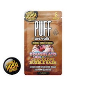 PUFF - Pack 5 ct - Bubble Hash Pre Roll - 2.5g - Hybrid - Doughlato x Chocolope