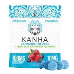 BLUE RASPBERRY GUMMIES- 100MG