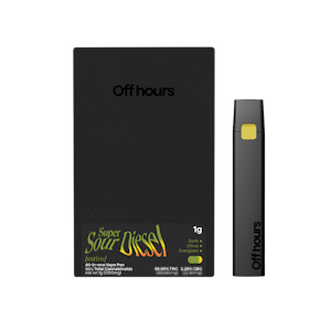 Off Hours - Off Hours - all in one 1g vape -Super sour Diesel