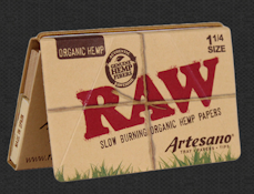 RAW | Unrefined Artesano Rolling Papers | 1-1/4 w/ Tips | 50 ct.