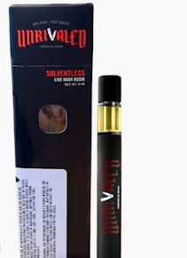 Unrivaled Solventless - Sticky Divorce .5G Hash Rosin Disposable