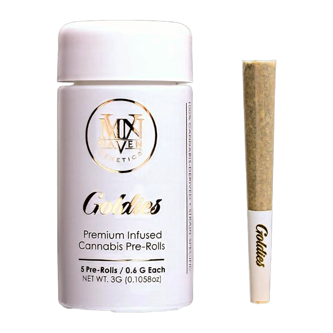 Maven Genetics - Maven Genetics - 5pk Goldies Infused Prerolls - Chrome Dome Main Image