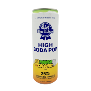 Pabst Labs - Pabst Blue Ribbon - 25mg High Soda - Mango Coconut