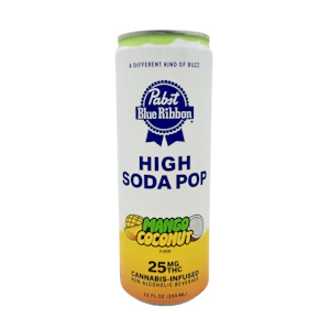 Pabst Labs - Pabst Blue Ribbon - 25mg Seltzer - Mango Coconut