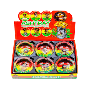HIGH MOUNTAIN IMPORTS - Glass Rasta Man Ash Tray