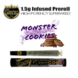 Caviar Gold - 1.5g Infused Preroll - Monster Cookies