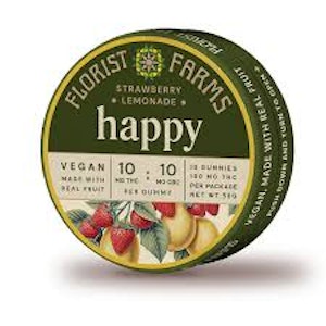 FLORIST FARMS - FLORIST FARMS | "Happy" Strawberry Lemonade Gummies | 100mg