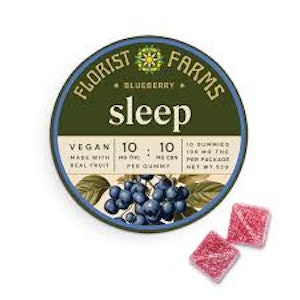 FLORIST FARMS - FLORIST FARMS | "Sleep" Bedtime Blueberry | 100MG GUMMIES