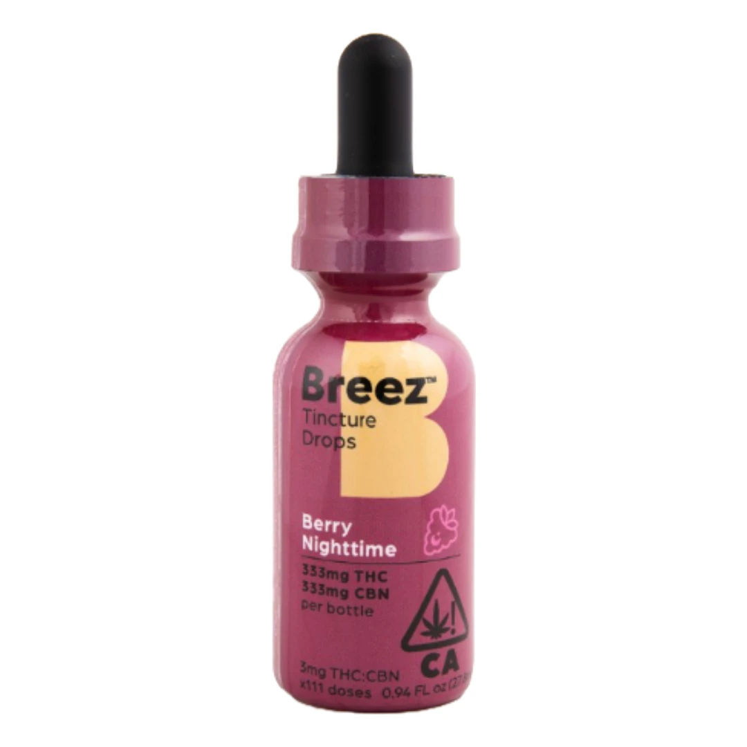 Breez - Breez - 1:1 THC:CBN Tincture - Berry Nighttime Main Image