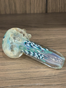 ADK Glass Pipe Blue w/ Line Work