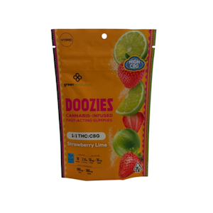 Dooziez - Strawberry Lime - THC:CBG 1:1 Gummies Infused (Dooziez)