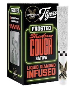 Claybourne - Claybourne Diamond Frosted Flyers 5pk Preroll Strawberry Cough