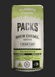 Packwoods - NYC Sour Diesel - 1g - Cartridge - Vape