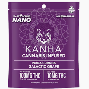 GALACTIC GRAPE NANO GUMMIES - 100MG