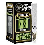Claybourne Diamond Frosted Flyers 5pk Prerolls 2.5g Lemon Lime Kush