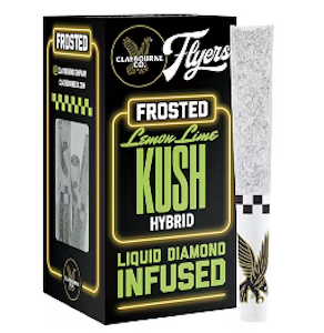 CLAYBOURNE CO. - Claybourne Diamond Frosted Flyers 5pk Prerolls 2.5g Lemon Lime Kush