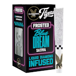 Claybourne Frosted Flyers Infused 5pk Prerolls 2.5g Blue Dream