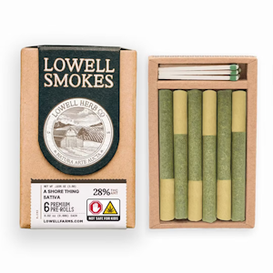 Lowell - Lowell 6pk Prerolls 3.5g A Shore Thing 